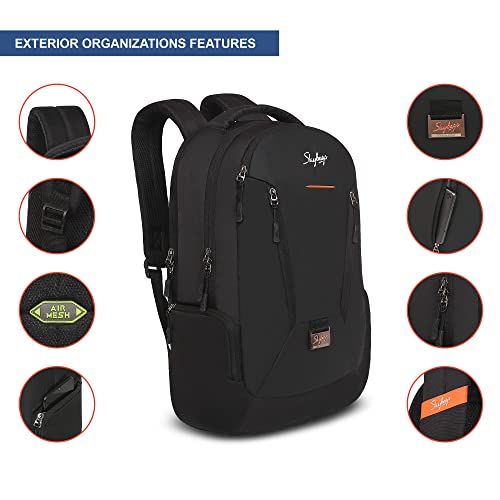Skybags Chester Pro Laptop Backpack Black - Goyalsons ShopMax