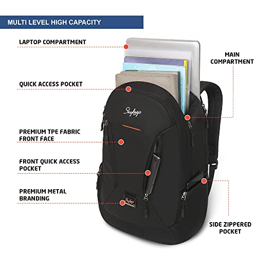 Skybags Chester Pro Laptop Backpack Black - Goyalsons ShopMax