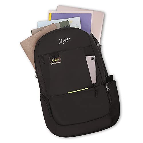 Skybags Unisex Black Micro Dobby & Tpe Facric Face Adjustable Strap 25L Backpacks - Goyalsons ShopMax