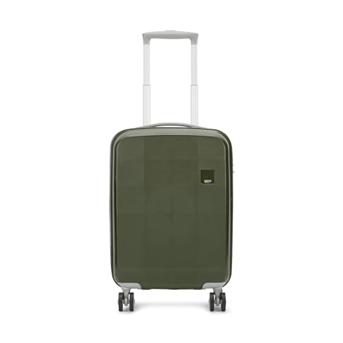 VIP Polypropylene (PP) Rigel Cabin 55 Cm (Small) 8 Spinner Wheels Trolley Bags for Travel, Hard Case Lightweight Bag with TSA Lock and Wet Pouch Suitcase for Travel (Green)