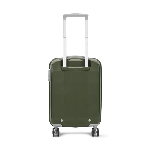 VIP Polypropylene (PP) Rigel Cabin 55 Cm (Small) 8 Spinner Wheels Trolley Bags for Travel, Hard Case Lightweight Bag with TSA Lock and Wet Pouch Suitcase for Travel (Green)