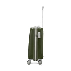 VIP Polypropylene (PP) Rigel Cabin 55 Cm (Small) 8 Spinner Wheels Trolley Bags for Travel, Hard Case Lightweight Bag with TSA Lock and Wet Pouch Suitcase for Travel (Green)
