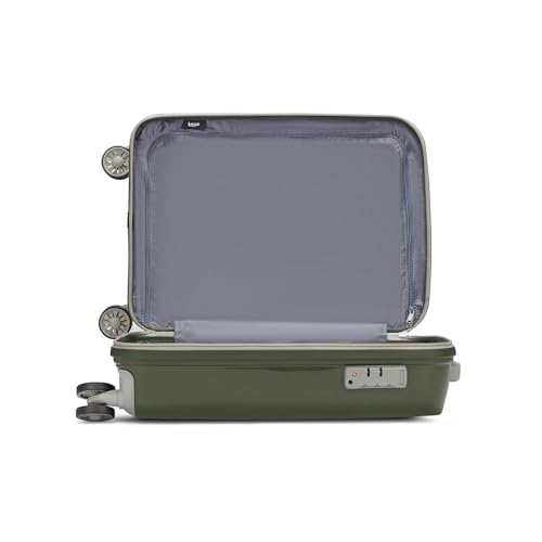 VIP Polypropylene (PP) Rigel Cabin 55 Cm (Small) 8 Spinner Wheels Trolley Bags for Travel, Hard Case Lightweight Bag with TSA Lock and Wet Pouch Suitcase for Travel (Green)