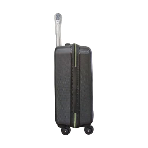 Aristocrat Dynamo Hard-Sided Overnighter Trolley Bag | Cabin Size | 4 Spinner Wheels |Compact Travel Luggage with Number Lock (Black (JBK))