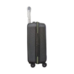 Aristocrat Dynamo Hard-Sided Overnighter Trolley Bag | Cabin Size | 4 Spinner Wheels |Compact Travel Luggage with Number Lock (Black (JBK))