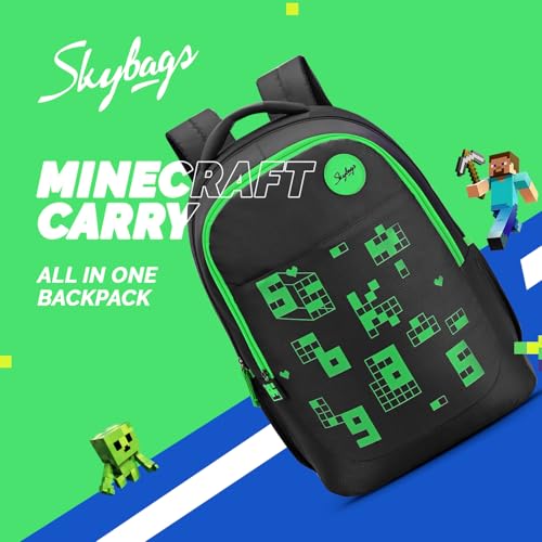 Skybags Klan V2 Polyester 38 Liters 3 Compartment 1 Front Pocket 2 Side Bottle Pockets School Backpack Black For Boys And Girls - Goyalsons ShopMax