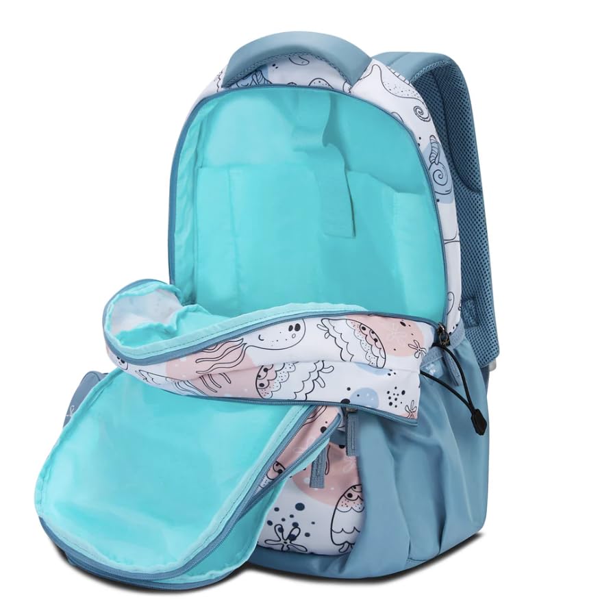 Skybags CHARM 01 4 Compartment SCHOOL BACKPACK CAMEO BLUE