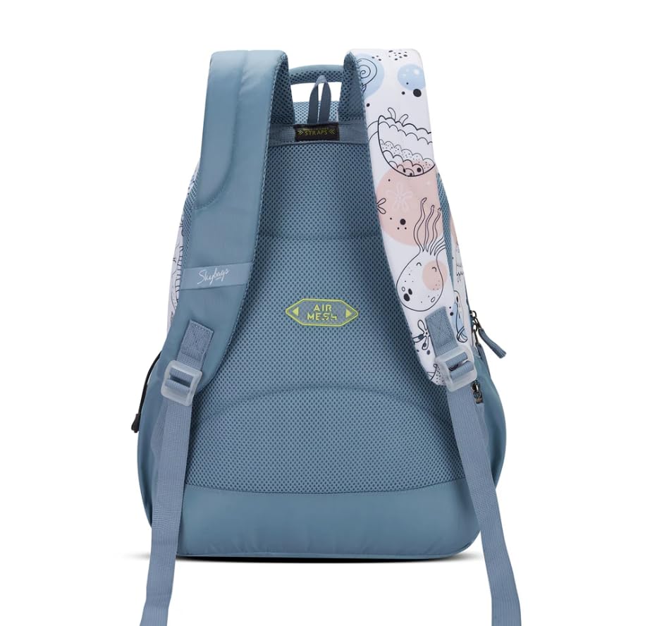 Skybags CHARM 01 4 Compartment SCHOOL BACKPACK CAMEO BLUE