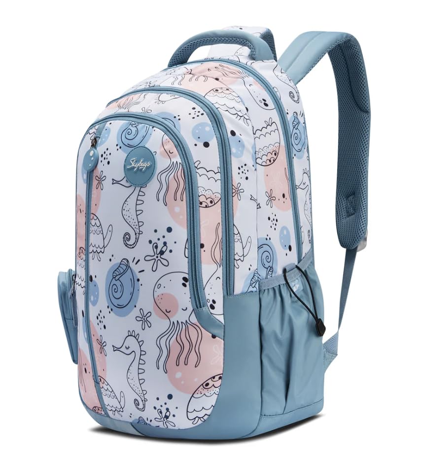 Skybags CHARM 01 4 Compartment SCHOOL BACKPACK CAMEO BLUE
