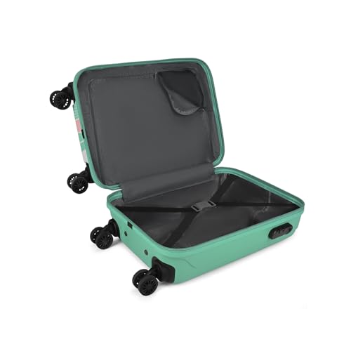 Skybags Polypropylene Spinner Paradise Cabin Trolley Bag 55cm|Small|Hard Luggage|Smooth 8-Wheel Suitcase|Combination Lock with Sturdy Anti-Theft Zipper|5-Year International Warranty-Unisex(Green) - Goyalsons ShopMax
