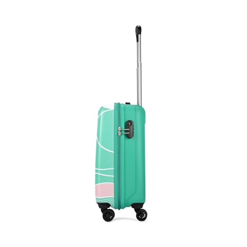 Skybags Polypropylene Spinner Paradise Cabin Trolley Bag 55cm|Small|Hard Luggage|Smooth 8-Wheel Suitcase|Combination Lock with Sturdy Anti-Theft Zipper|5-Year International Warranty-Unisex(Green) - Goyalsons ShopMax