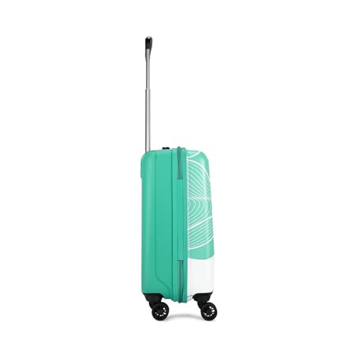 Skybags Polypropylene Spinner Paradise Cabin Trolley Bag 55cm|Small|Hard Luggage|Smooth 8-Wheel Suitcase|Combination Lock with Sturdy Anti-Theft Zipper|5-Year International Warranty-Unisex(Green) - Goyalsons ShopMax