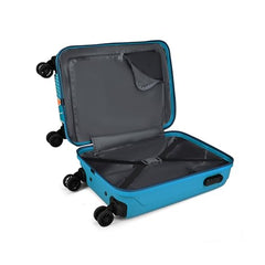 Skybags PC+PP Spinner Paradise Cabin Trolley Bag 55cm | Small | Hard Luggage | Smooth 8-Wheel Suitcase | Combination Lock with Sturdy Anti-Theft Zipper | 5-Year International Warranty - Unisex (Blue)