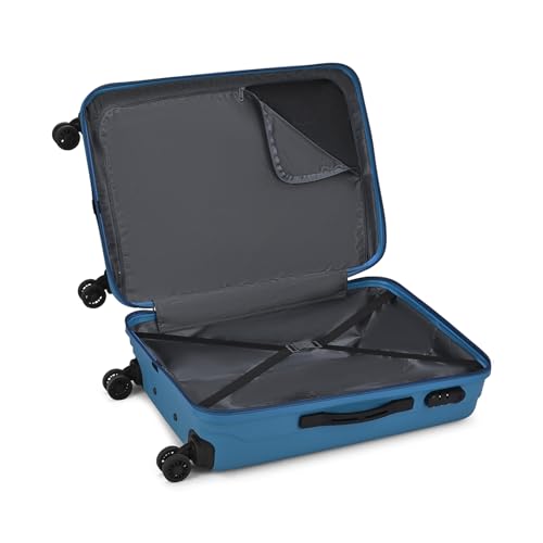 Skybags Paradise Check-in Trolley Bag 67cm | Medium | Hard Luggage | Smooth 8 Wheel Suitcase | Combination Lock with Sturdy Anti-Theft Zipper | 5-Year International Warranty - Unisex (Blue) - Goyalsons ShopMax