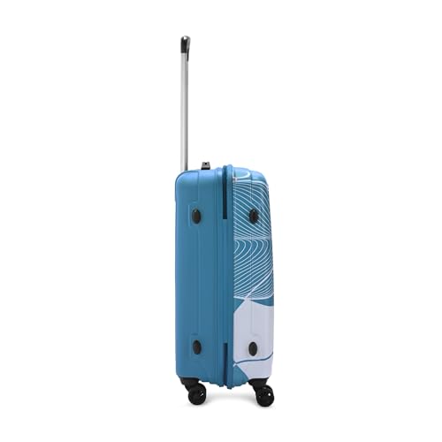 Skybags Paradise Check-in Trolley Bag 67cm | Medium | Hard Luggage | Smooth 8 Wheel Suitcase | Combination Lock with Sturdy Anti-Theft Zipper | 5-Year International Warranty - Unisex (Blue) - Goyalsons ShopMax