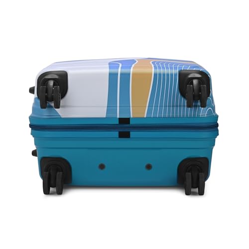Skybags Paradise Check-in Trolley Bag 67cm | Medium | Hard Luggage | Smooth 8 Wheel Suitcase | Combination Lock with Sturdy Anti-Theft Zipper | 5-Year International Warranty - Unisex (Blue) - Goyalsons ShopMax