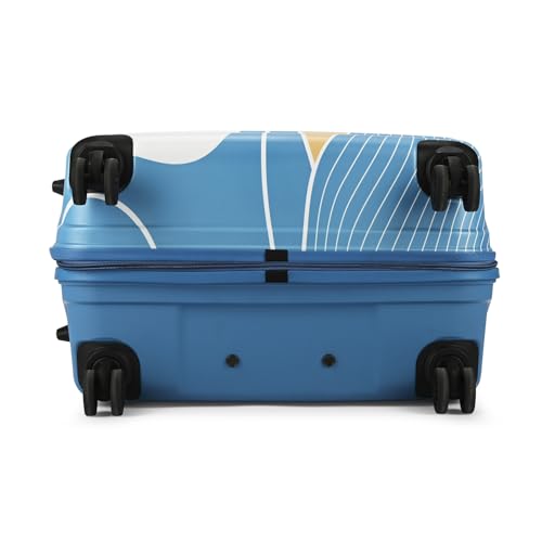 Skybags Polypropylene Spinner Paradise Check-in Trolley Bag 77cm|Large|Hard Luggage|Smooth 8-Wheel Suitcase|Combination Lock with Sturdy Anti-Theft Zipper|5-Year International Warranty-Unisex(Blue)