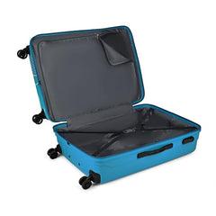 Skybags Polypropylene Spinner Paradise Check-in Trolley Bag 77cm|Large|Hard Luggage|Smooth 8-Wheel Suitcase|Combination Lock with Sturdy Anti-Theft Zipper|5-Year International Warranty-Unisex(Blue)