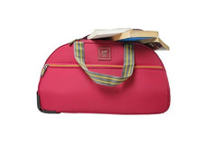 Skybags Polyester Soft In-Line Skate DFT Cabin Size Duffle Trolley Soft Bag|Lightweight,Durable,2-Wheel Travel Duffle with Telescopic Trolley Handle|Compact and Spacious Travel Bag(RED),30 cm - Goyalsons ShopMax