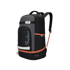 Skybags Active 01 40L Laptop Backpack (Charcoal Black) - Goyalsons ShopMax