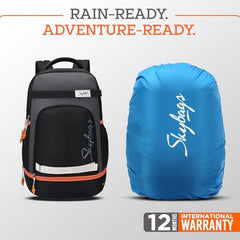 Skybags Active 01 40L Laptop Backpack (Charcoal Black) - Goyalsons ShopMax