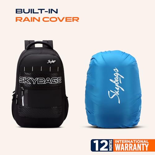 Skybags Amigo 01 35L Laptop Backpack (Black) - Goyalsons ShopMax