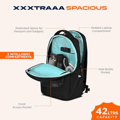 Skybags Amigo 01 35L Laptop Backpack (Black) - Goyalsons ShopMax
