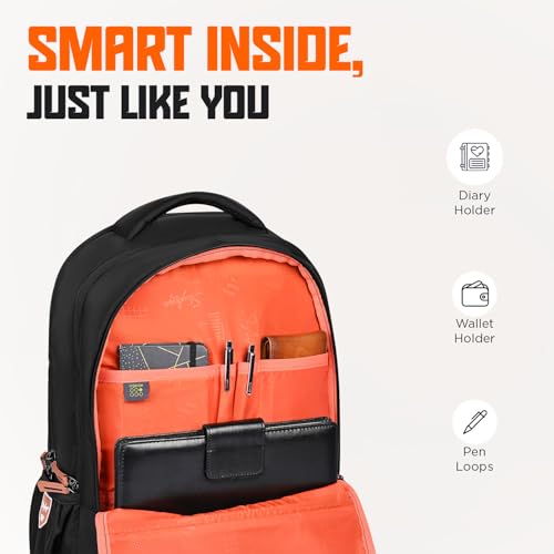 Skybags Vexel 01 32L Laptop Backpack (Black)