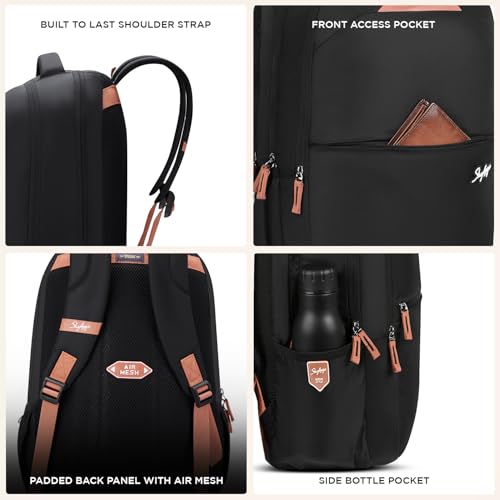 Skybags Vexel 01 32L Laptop Backpack (Black)