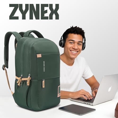 Skybags Zinex 01 30L Laptop Backpack (Dark Olive) - Goyalsons ShopMax
