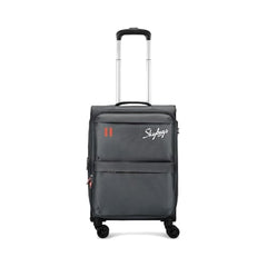 Skybags Polyester 4W Exp Strolley (Grey, Small)