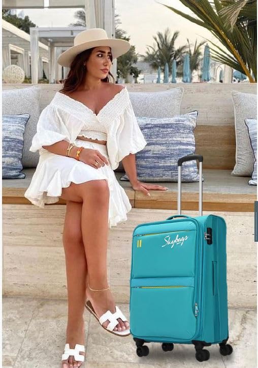 Skybags Polyester 4W Exp Strolley (Grey, Small)