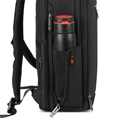 VIP VOGUE 17 Inch Compatible Laptop Backpack 27L + 5L Expandable | Water-Resistant with 3 Compartments | Padded Laptop Sleeve, Side Bottle Pocket | Office & Travel Backpack for Men & Women (Black) - Goyalsons ShopMax