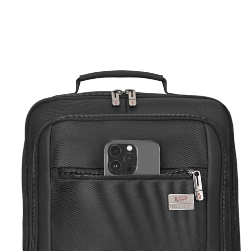 VIP VOGUE 17 Inch Compatible Laptop Backpack 27L + 5L Expandable | Water-Resistant with 3 Compartments | Padded Laptop Sleeve, Side Bottle Pocket | Office & Travel Backpack for Men & Women (Black) - Goyalsons ShopMax