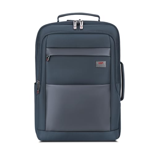 VIP Legacy 17 Inch Convertible Laptop Backpack 25L | Water-Resistant with USB Charging Port | Padded Laptop Sleeve, 3 Compartments, Front Organizer | Office & Travel Backpack for Men & Women (Navy) - Goyalsons ShopMax
