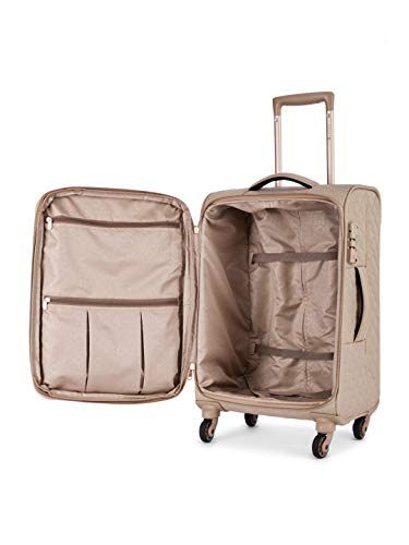 Caprese Alexandria 58 Cms Polyester Softsided Cabin Luggage (Blush) - Goyalsons ShopMax