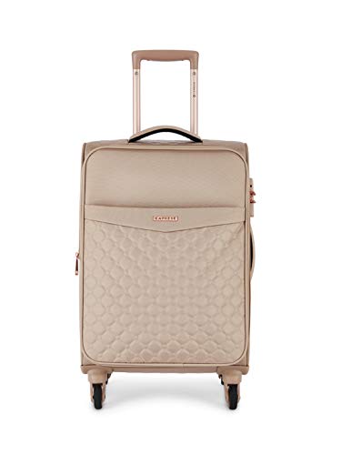 Caprese Alexandria 58 Cms Polyester Softsided Cabin Luggage (Blush) - Goyalsons ShopMax