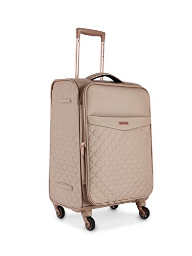 Caprese Alexandria 58 Cms Polyester Softsided Cabin Luggage (Blush) - Goyalsons ShopMax
