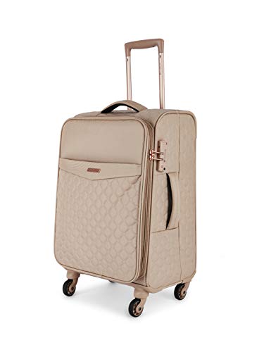 Caprese Alexandria 58 Cms Polyester Softsided Cabin Luggage (Blush) - Goyalsons ShopMax