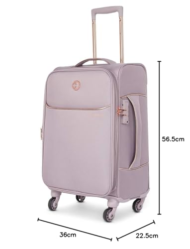 Caprese Valencia 57 Cms Mauve Softsided Cabin Luggage - Goyalsons ShopMax