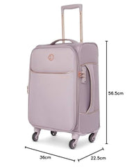 Caprese Valencia 57 Cms Mauve Softsided Cabin Luggage - Goyalsons ShopMax