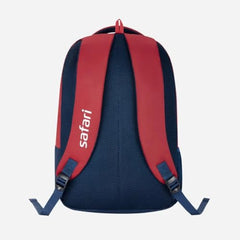 Safari Velocity 16 Casual Backpack, 2 Compartments with Side and Front Pocket, Padded Back & Shoulders, 32L, (Red) - Goyalsons ShopMax