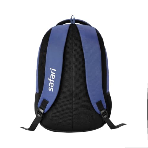 Safari Velocity 16 Casual Backpack, 2 Compartments with Side and Front Pocket, Padded Back & Shoulders, 32L, (Blue) - Goyalsons ShopMax