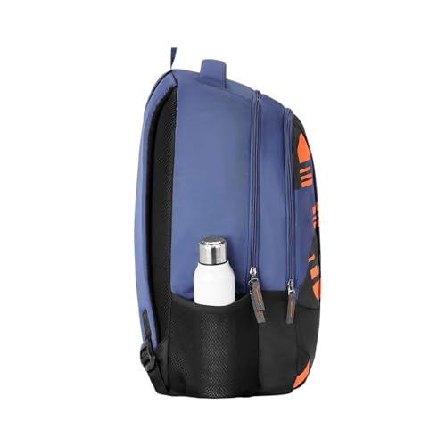 Safari Velocity 16 Casual Backpack, 2 Compartments with Side and Front Pocket, Padded Back & Shoulders, 32L, (Blue) - Goyalsons ShopMax