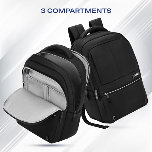 Safari Smart Plus 2 30L Formal Business Laptop Backpack Bag for Man & Women, Ideal for Office Use for men/School/College Boys and Girls, 2 Compartment, Antitheft pocket, Trolley Sleeve & Organizer