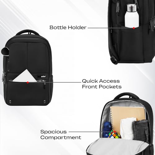 Safari Smart Plus 2 30L Formal Business Laptop Backpack Bag for Man & Women, Ideal for Office Use for men/School/College Boys and Girls, 2 Compartment, Antitheft pocket, Trolley Sleeve & Organizer