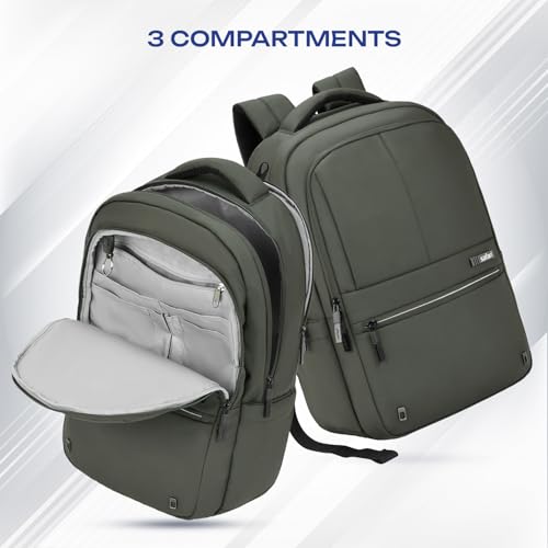 Safari Smart Plus 2 30L Formal Business Laptop Backpack Bag for Man & Women, Ideal for Office Use for men/School/College Boys and Girls, 2 Compartment, Antitheft pocket, Trolley Sleeve & Organizer