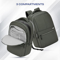 Safari Smart Plus 2 30L Formal Business Laptop Backpack Bag for Man & Women, Ideal for Office Use for men/School/College Boys and Girls, 2 Compartment, Antitheft pocket, Trolley Sleeve & Organizer