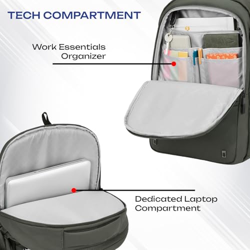 Safari Smart Plus 2 30L Formal Business Laptop Backpack Bag for Man & Women, Ideal for Office Use for men/School/College Boys and Girls, 2 Compartment, Antitheft pocket, Trolley Sleeve & Organizer