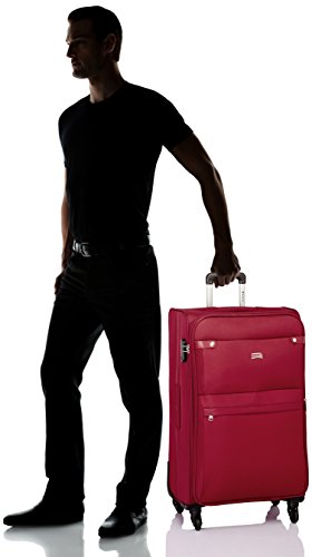 Safari Nuvaldo Polyester 76 cms Red Softsided Suitcase (Nuvaldo Plus-78-Red) - Goyalsons ShopMax